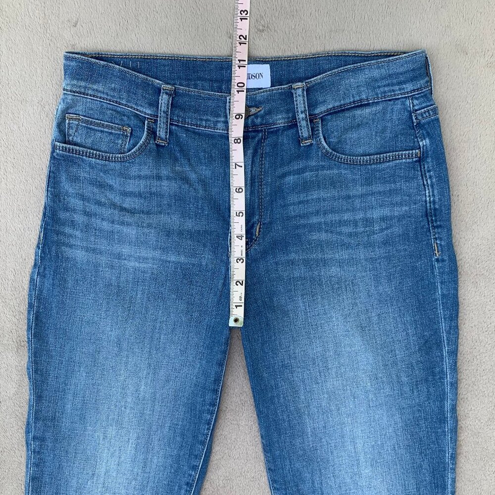 Hudson Natalie Mid Rise Slim Boyfriend Crop Jeans Sz27 - Picture 13 of 16